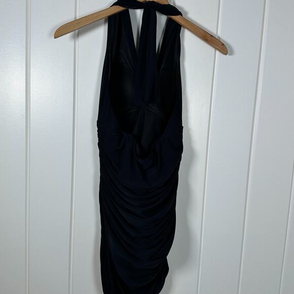 Magicsuit Women's Swimsuit 12 Black Yvonne Halter Neck One Piece Swimdress - Picture 4 of 9